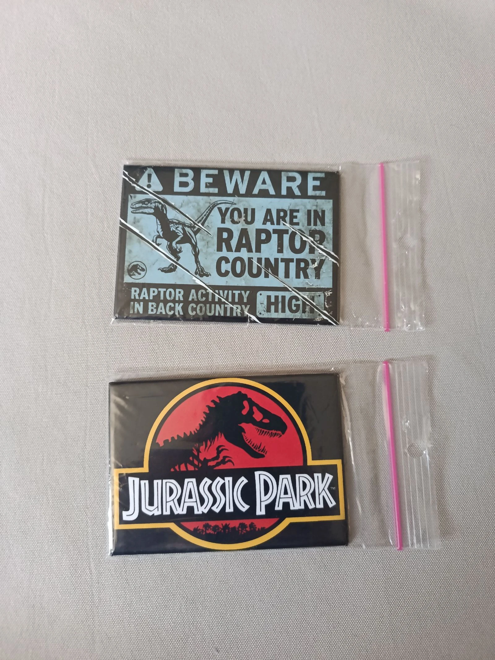 Lot de 2 Magnets Jurassic Park | Neufs | 6 × 8 cm